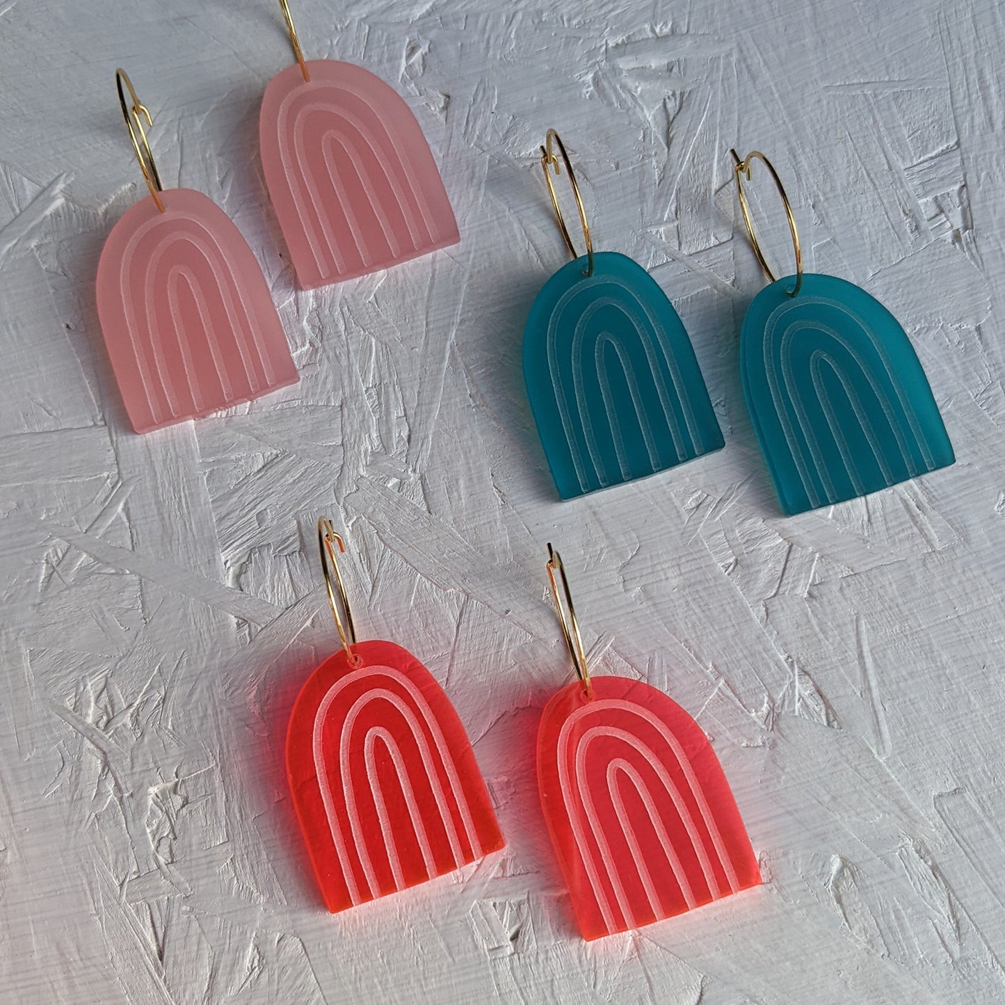 * Samples * Rainbow Earrings
