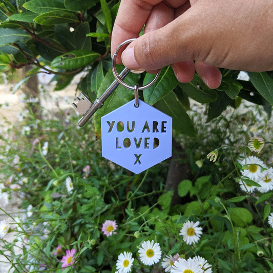You Are Loved Keychain - The Moonlit Press