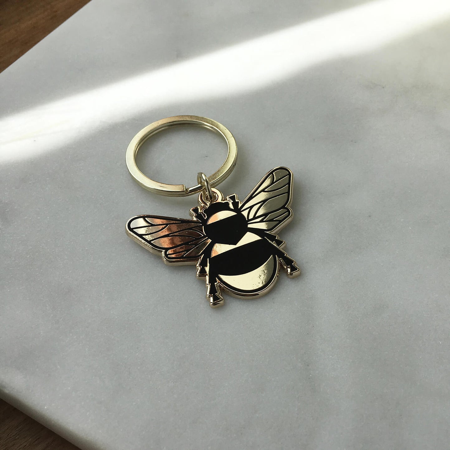 *Seconds* Enamel Bee Keyring