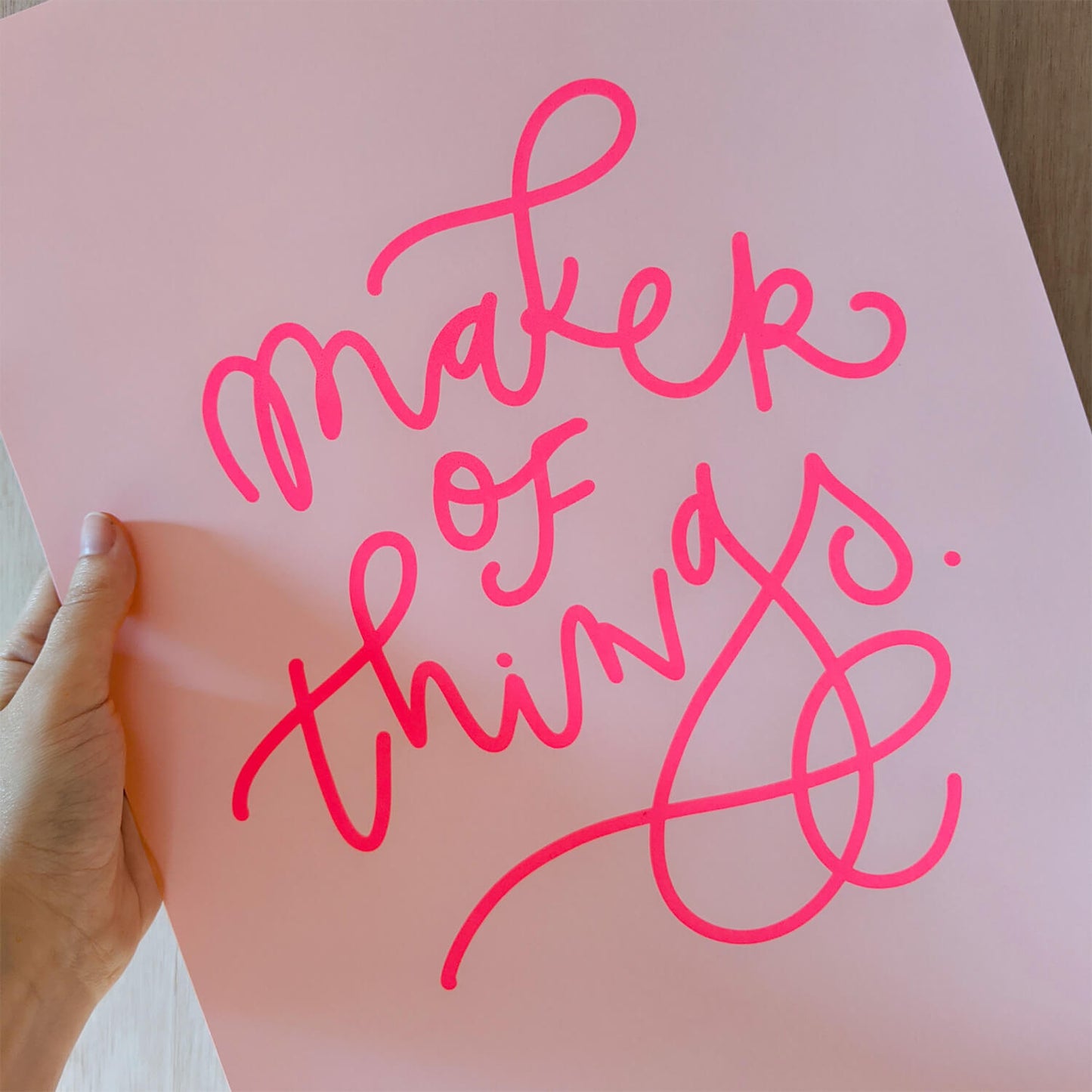 Maker of Things Screen Print UK