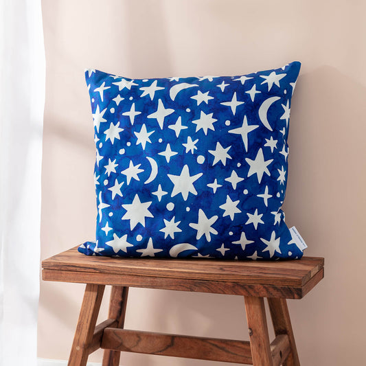Moon and Stars Cushion - The Moonlit Press UK