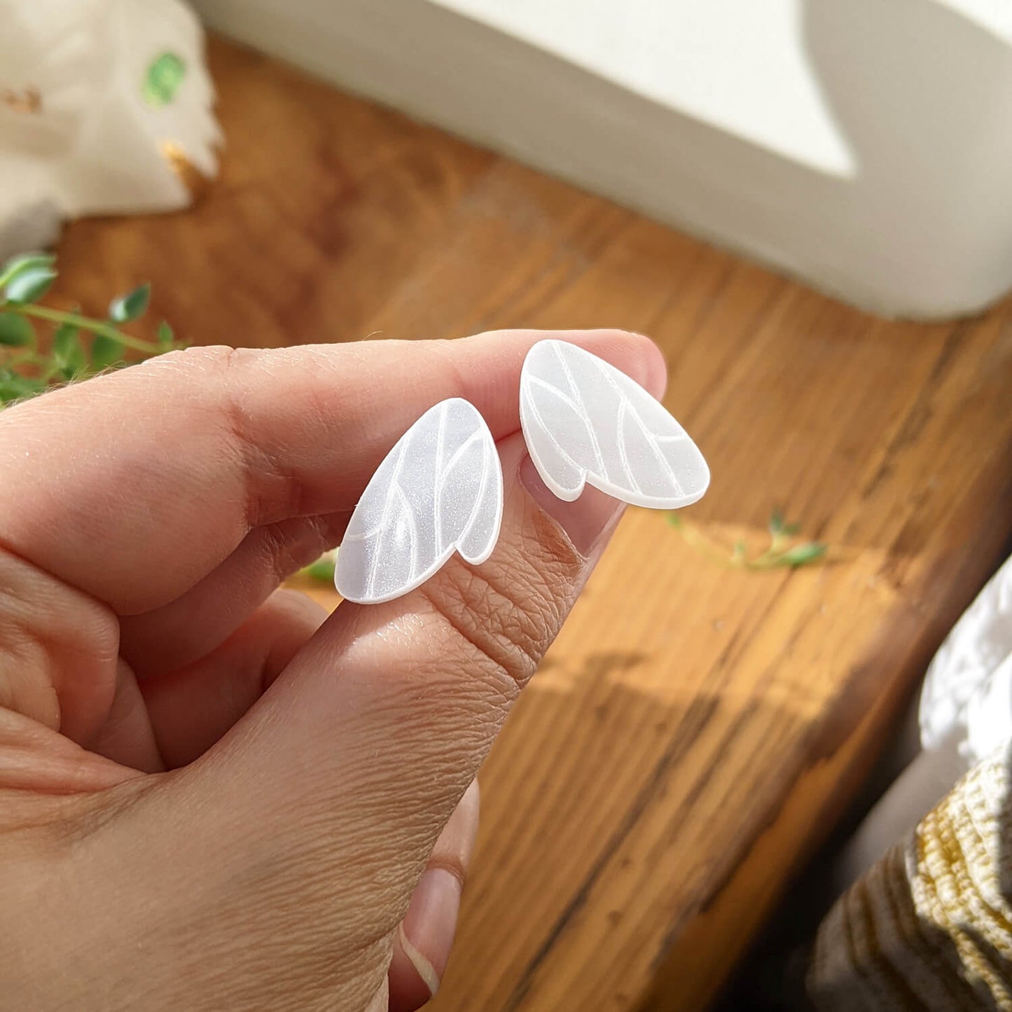 * Seconds* Bee Wing Stud Earrings