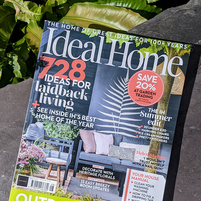 The Moonlit Press featured in Ideal Home August 2023