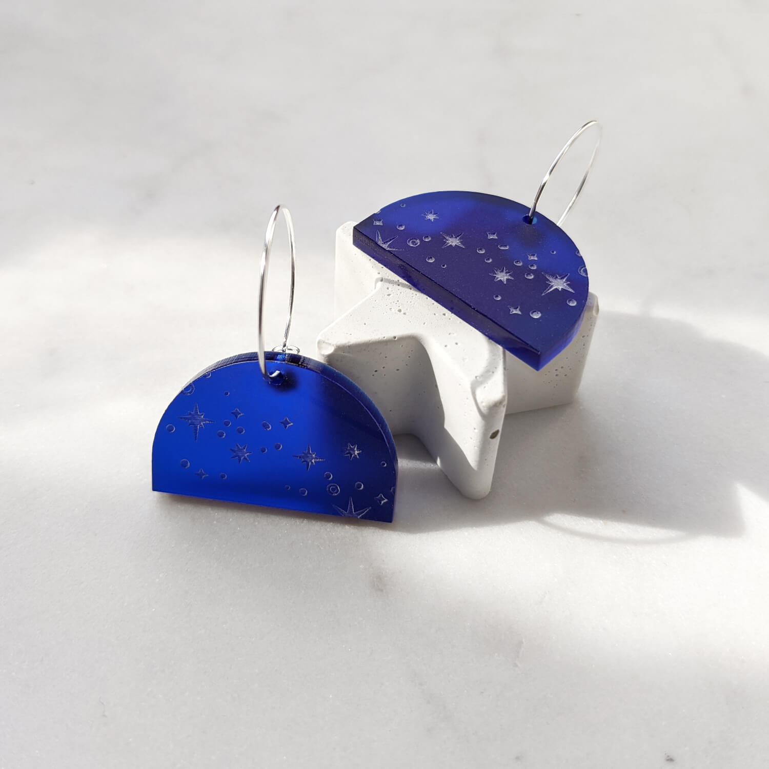 handmade laser cut statement jewellery by British brand The Moonlit Press