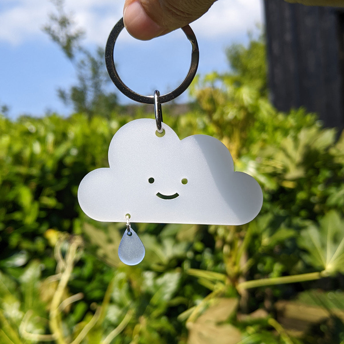 * Seconds * Happy cloud keyring
