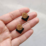 Load image into Gallery viewer, Deco Dot Glitter Studs - The Moonlit Press

