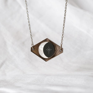 Moon and Star Necklace - The Moonlit Press