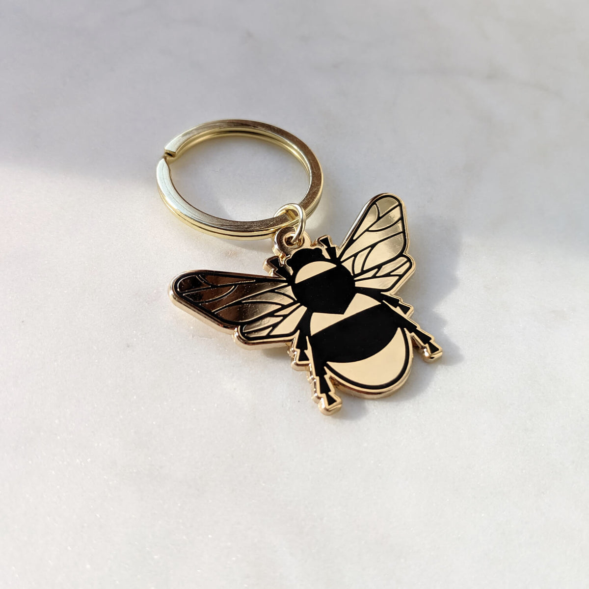 *Seconds* Enamel Bee Keyring