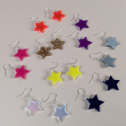 * Samples * Small Star Earrings