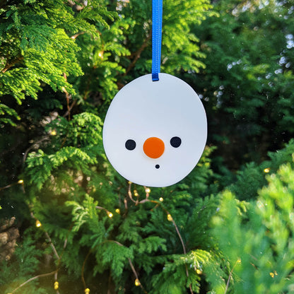 Novelty Snowman Christmas Tree Decoration - The Moonlit Press UK