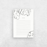 Load image into Gallery viewer, A6 Monstera To Do List Notepad - The Moonlit Press UK
