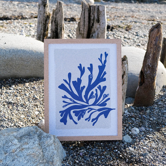 A3 Abstract Seaweed Print - The Moonlit Press