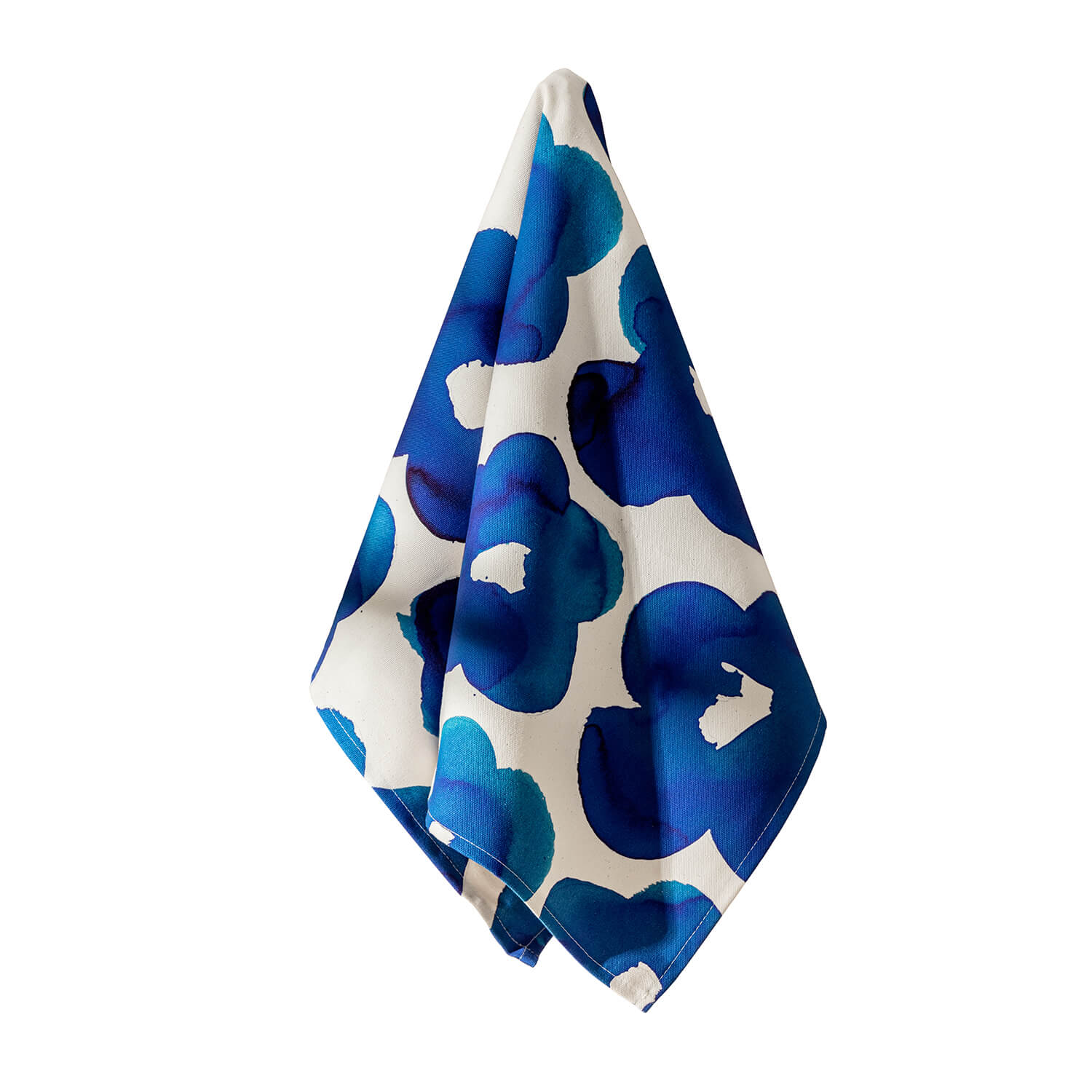 Blue Flower Tea Towel - The Moonlit Press