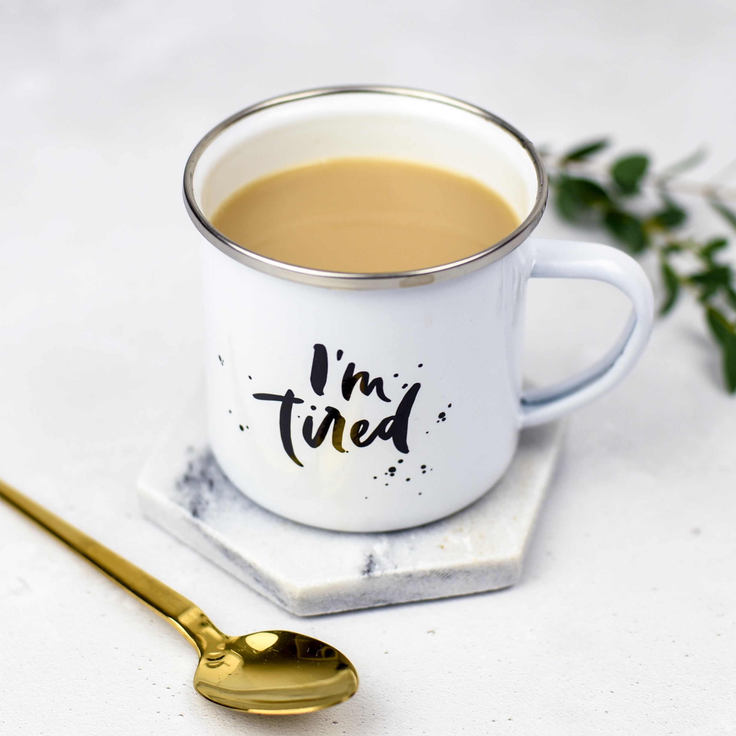 * Seconds Sale * Enamel Mug - The Moonlit Press