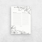 Load image into Gallery viewer, Floral To-Do List Desk Pad - The Moonlit Press
