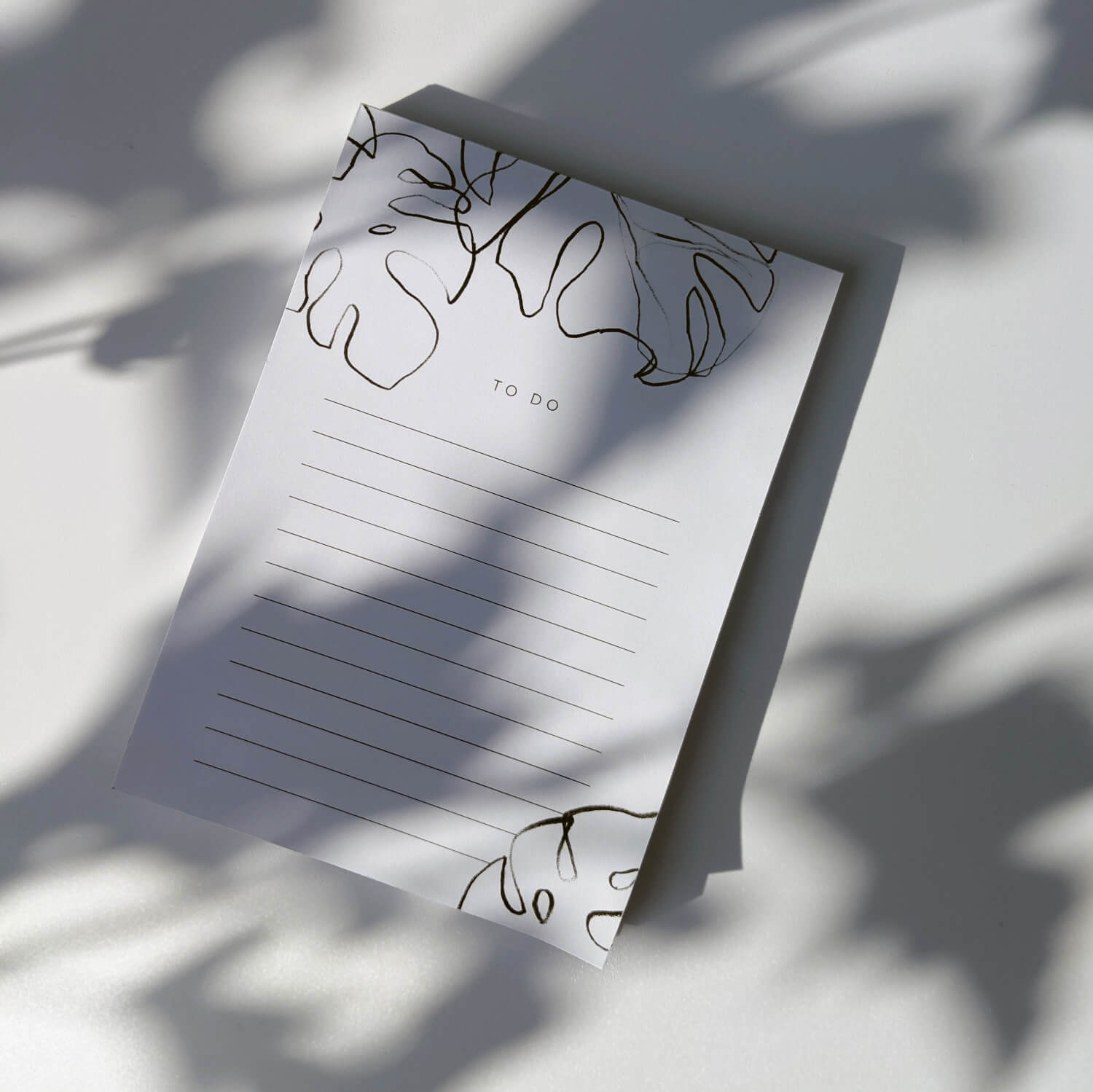 Small Monstera To Do List Desk Pad