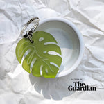 Load image into Gallery viewer, Monstera Keyring featured in The Guardian Christmas Gift Guide 2022 - The Moonlit Press
