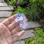Load image into Gallery viewer, Pink Unicorn Embroidered Patch - The Moonlit Press UK
