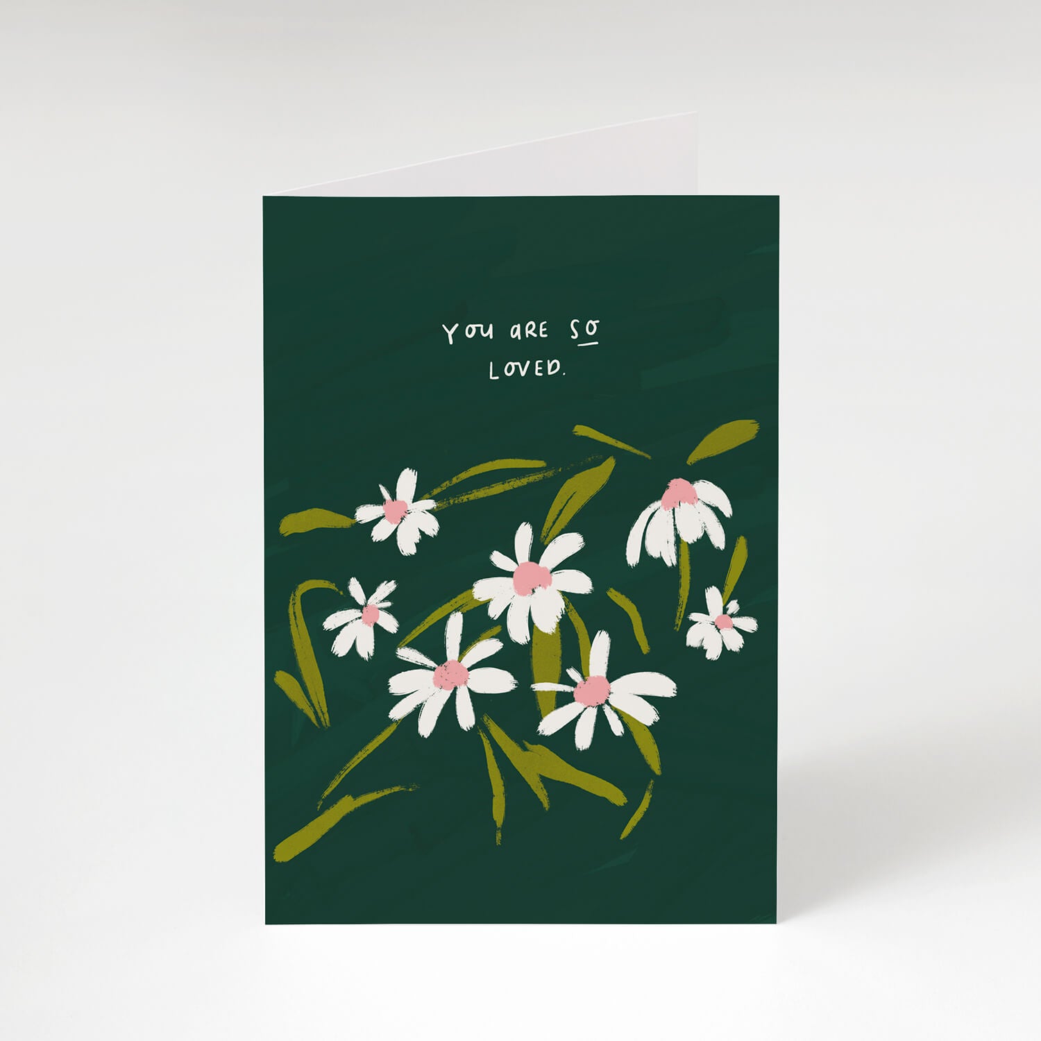 You Are Loved Daisy Card - The Moonlit Press