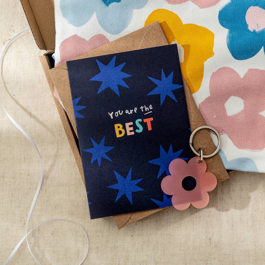 Blue You Are The Best Greeting Card - The Moonlit Press