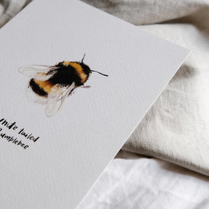 British Bumble Bee Print