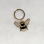 Load image into Gallery viewer, Bumble Bee Keychain - The Moonlit Press
