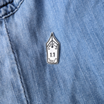 Load image into Gallery viewer, Silver Nib Enamel Pin - The Moonlit Press
