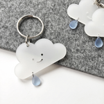 Load image into Gallery viewer, Cute Cloud and Rain Drop Keyring Gift

