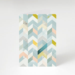 Hello Geometric Card - The Moonlit Press