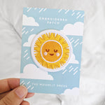 Load image into Gallery viewer, Happy Sun Embroidered Patch - The Moonlit Press
