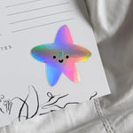 Load image into Gallery viewer, Holographic Star Vinyl Sticker - The Moonlit Press
