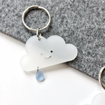 Load image into Gallery viewer, Cloud with Silver Keyring 
