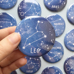 Load image into Gallery viewer, Leo Zodiac Constellation Pocket Mirror - The Moonlit Press UK
