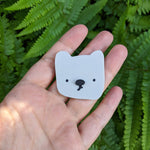 Load image into Gallery viewer, Little Grey Bear Badge - The Moonlit Press

