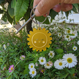 Happy Little Sunshine Keyring - Letterbox Gift for New Home