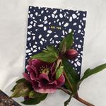 Load image into Gallery viewer, Navy Terrazzo Love You Card - The Moonlit Press
