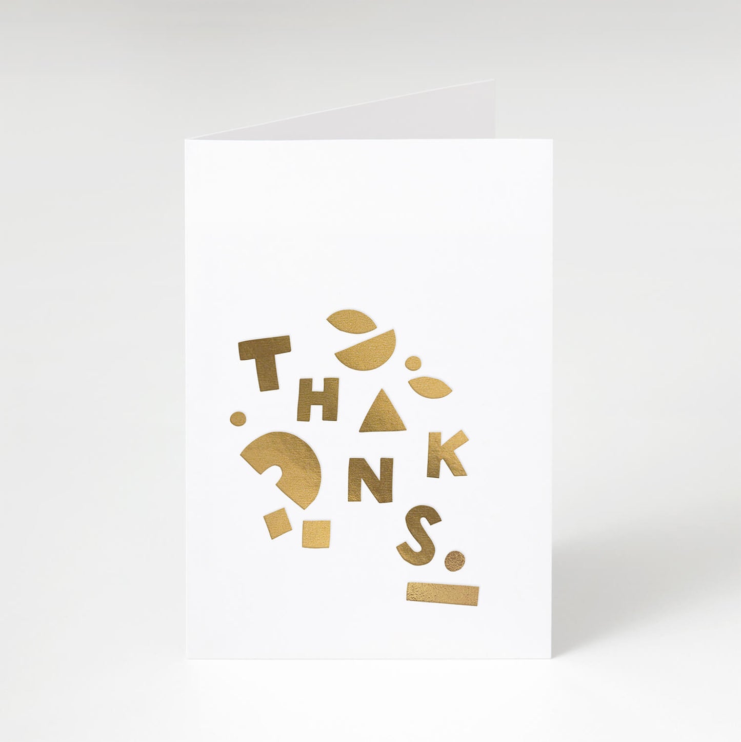 Luxury Gold Thanks Card