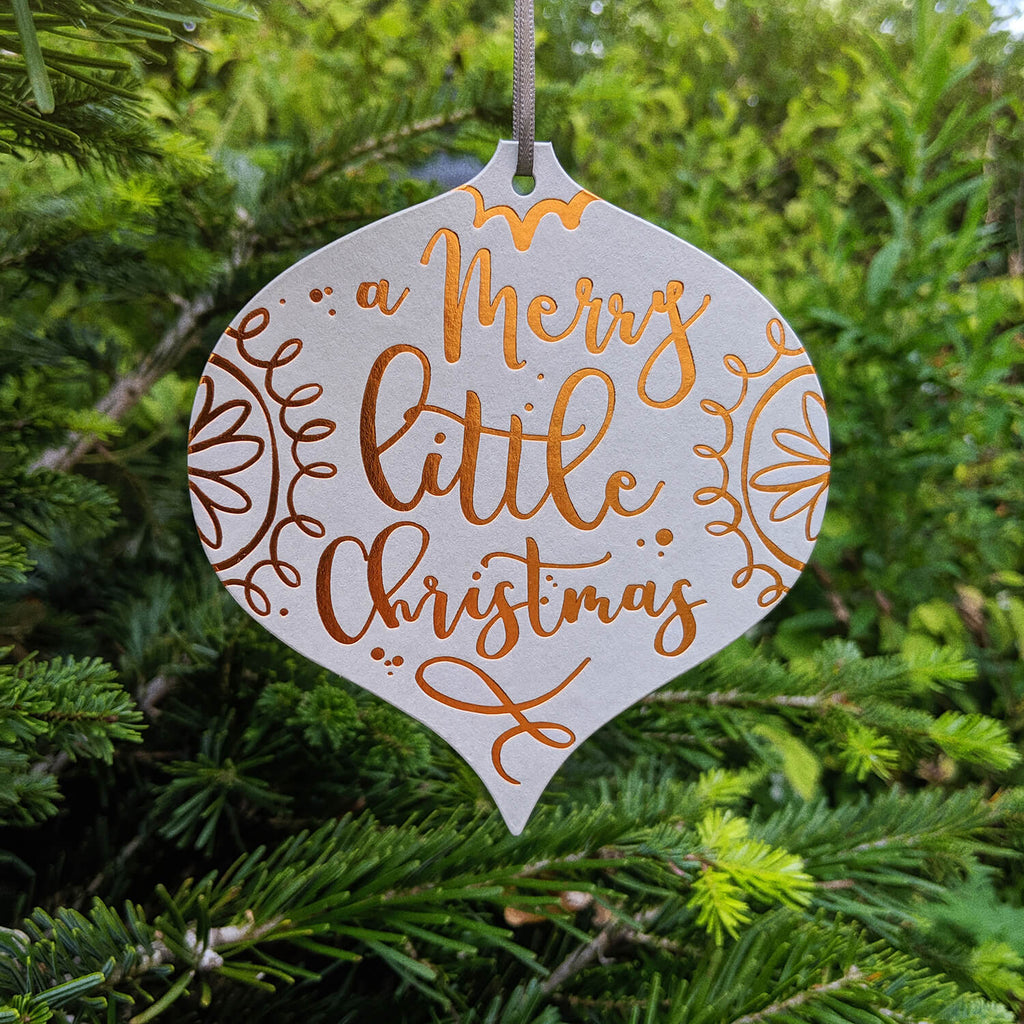 Luxury Hanging Christmas Card Ornament - The Moonlit Press