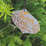 Load image into Gallery viewer, Luxury Hanging Christmas Card Ornament in Christmas Tree
