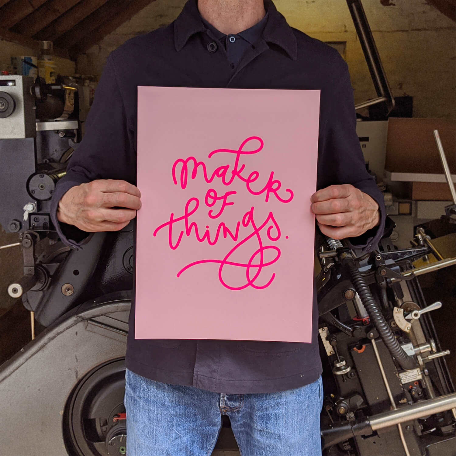 Maker of Things Screen Print - The Moonlit Press