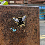 Load image into Gallery viewer, Gold Bee Vinyl Sticker in Manchester Northern Quarter - The Moonlit Press

