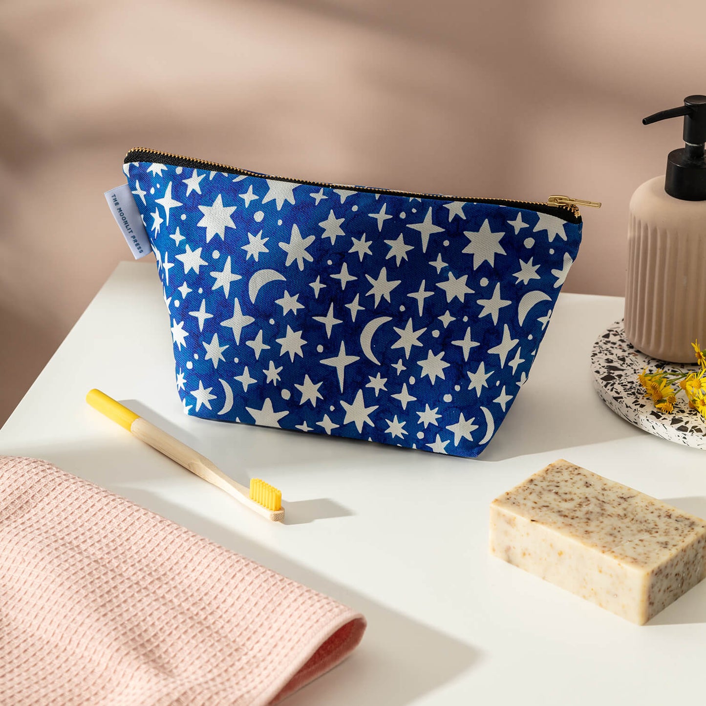 Moon and Stars Wash Bag - The Moonlit Press