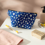 Load image into Gallery viewer, Moon and Stars Wash Bag - The Moonlit Press
