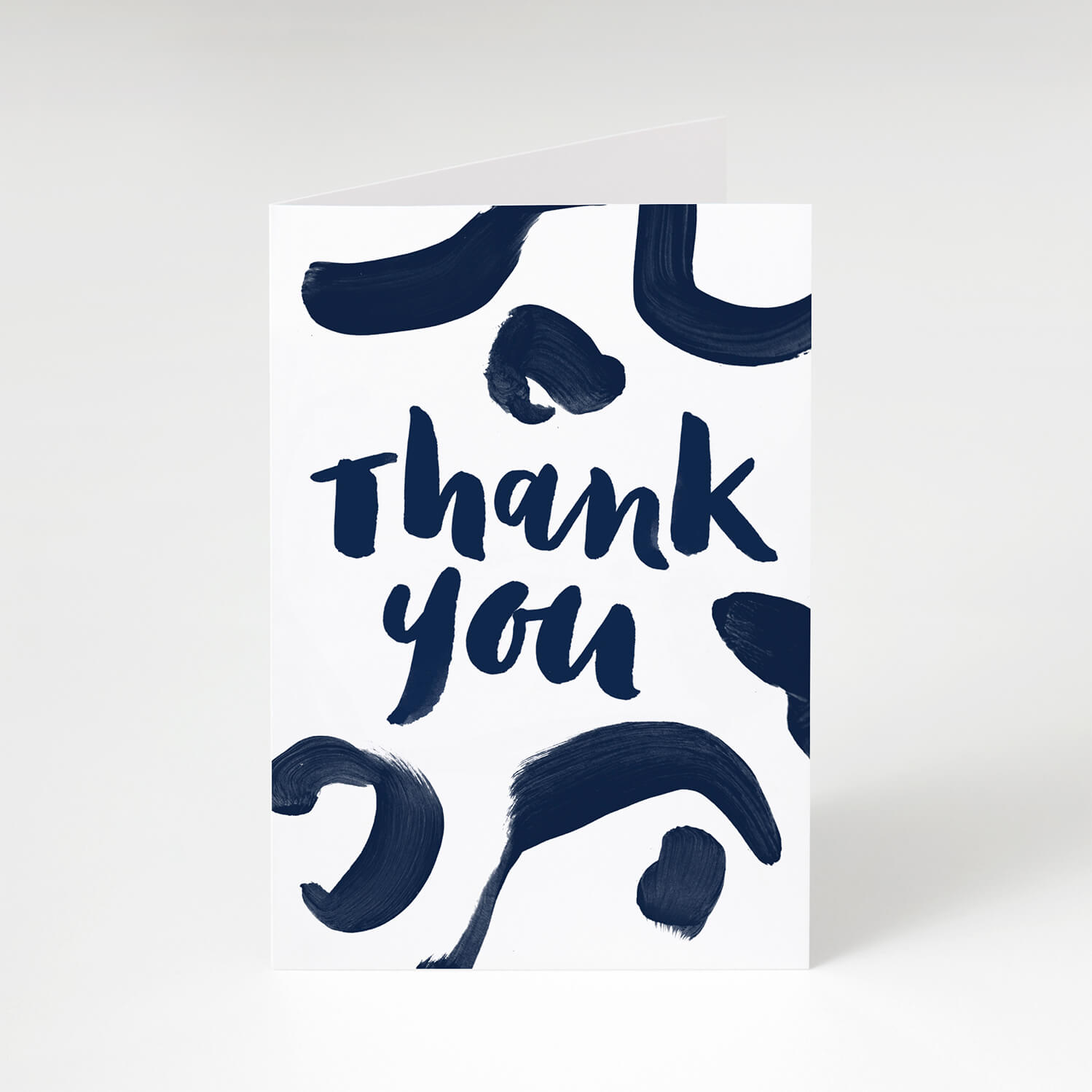 Navy Paint Thank You Card - The Moonlit Press UK