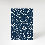 Load image into Gallery viewer, Navy Terrazzo Love You Card - The Moonlit Press
