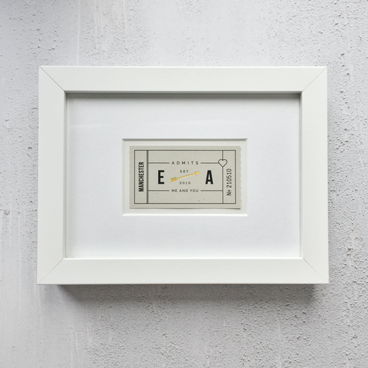 Personalised Anniversary Print - Framed - The Moonlit Press