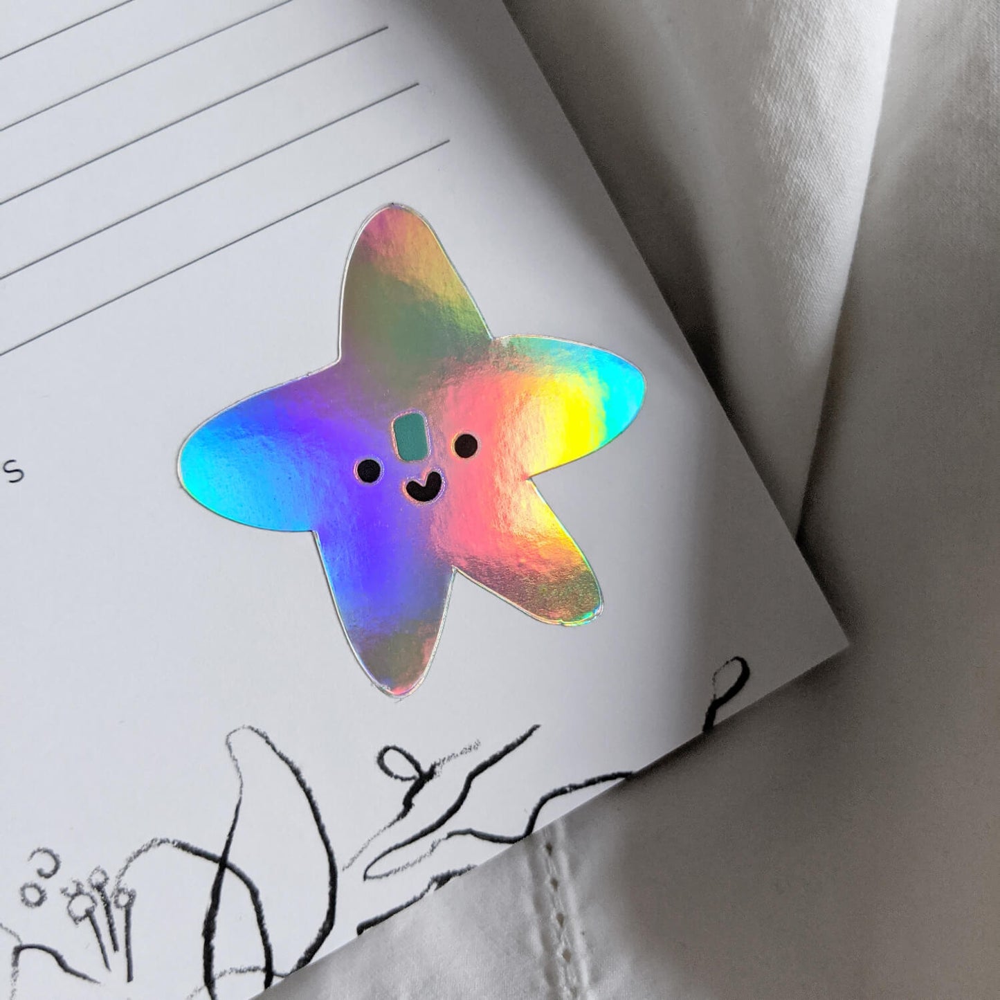 Holographic Star Sticker - The Moonlit Press