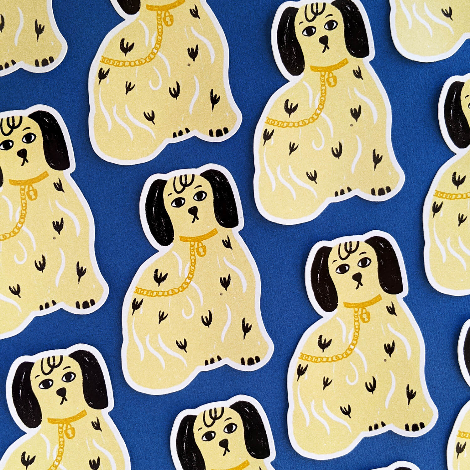 Staffordshire Figurine Dog Stickers - The Moonlit Press