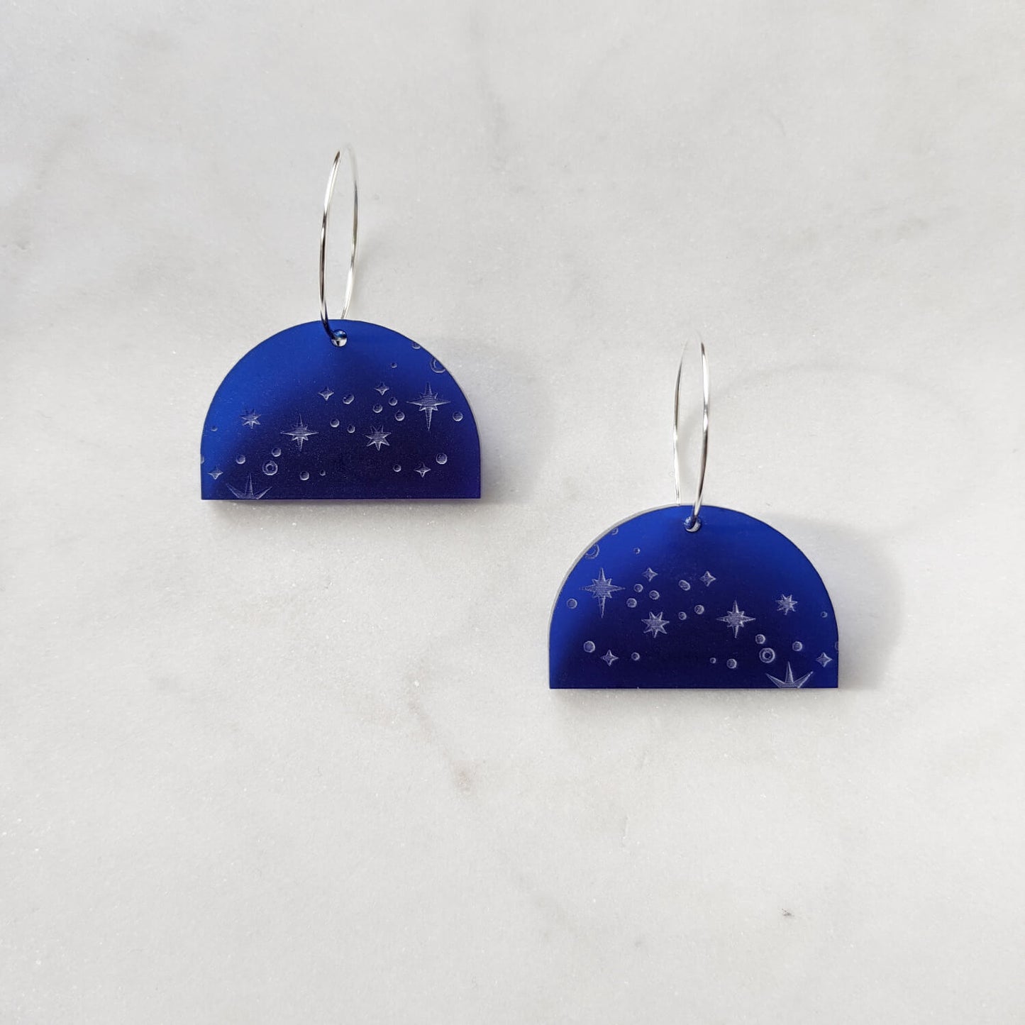 Starry Night Hoop Earrings - The Moonlit Press