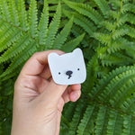 Load image into Gallery viewer, Little Grey Teddy Bear Brooch UK
